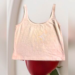 Tan crop top size medium